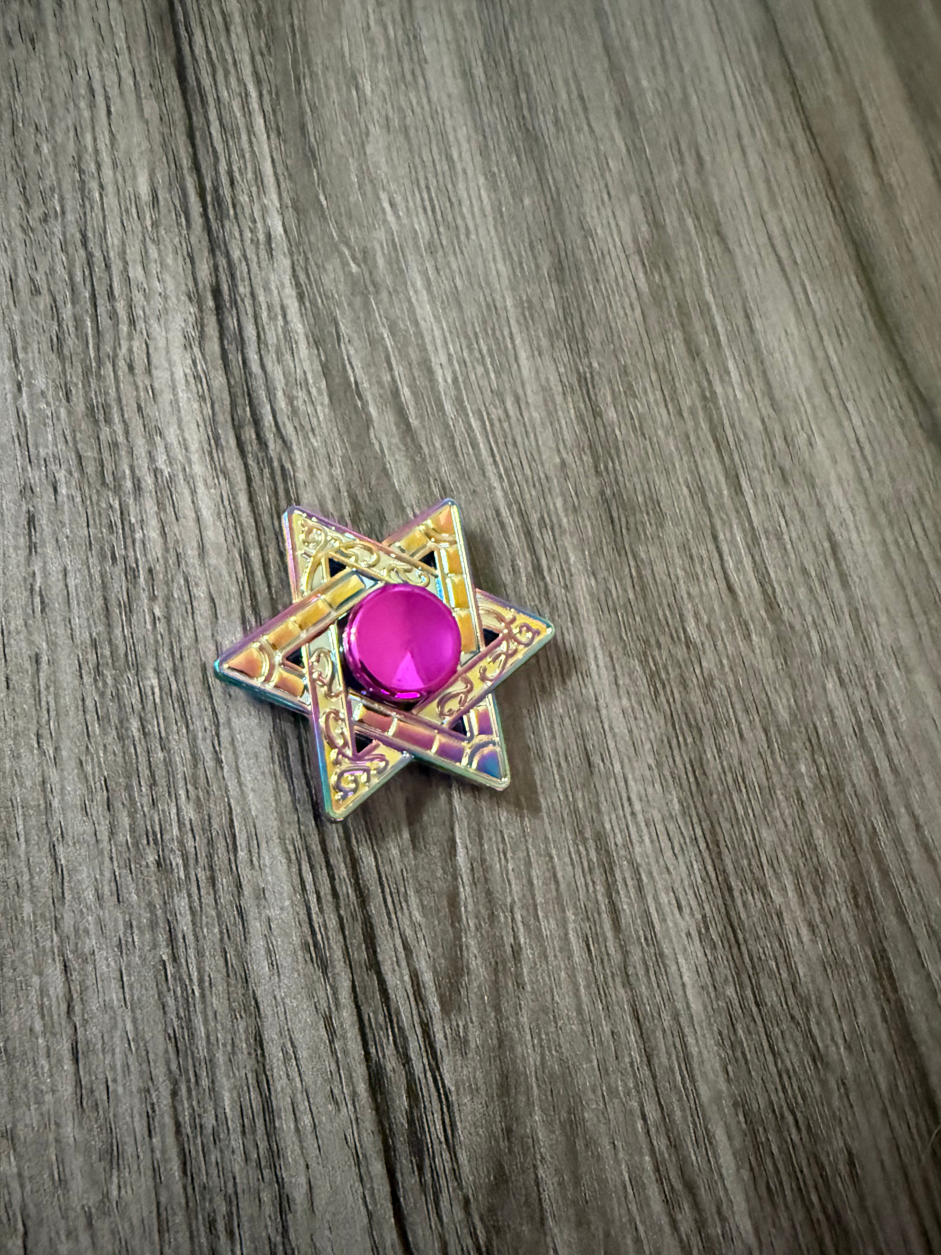 Star of David Fade Fidget Spinner | Sensory Fidget Toy