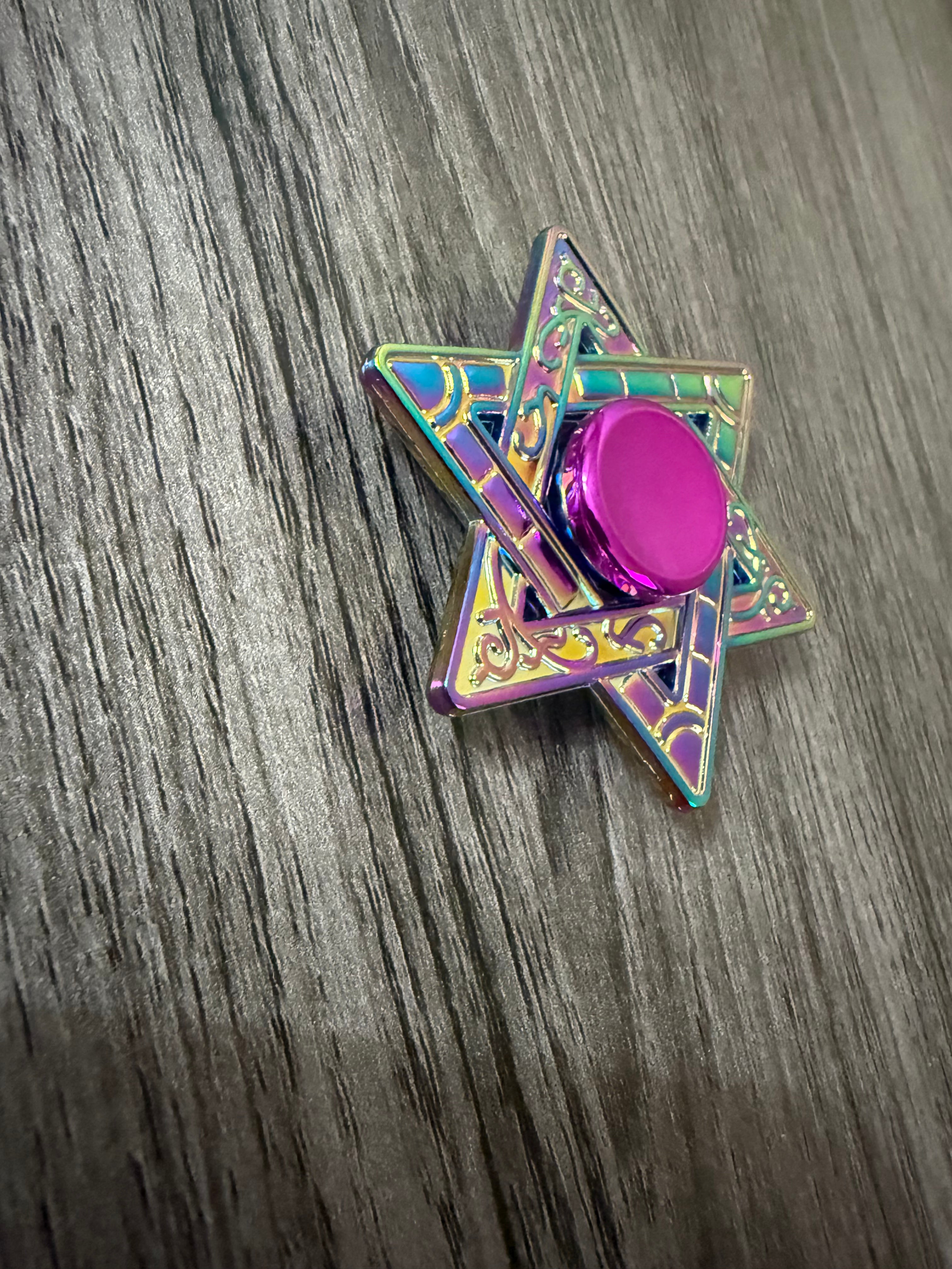 Star of David Fade Fidget Spinner | Sensory Fidget Toy