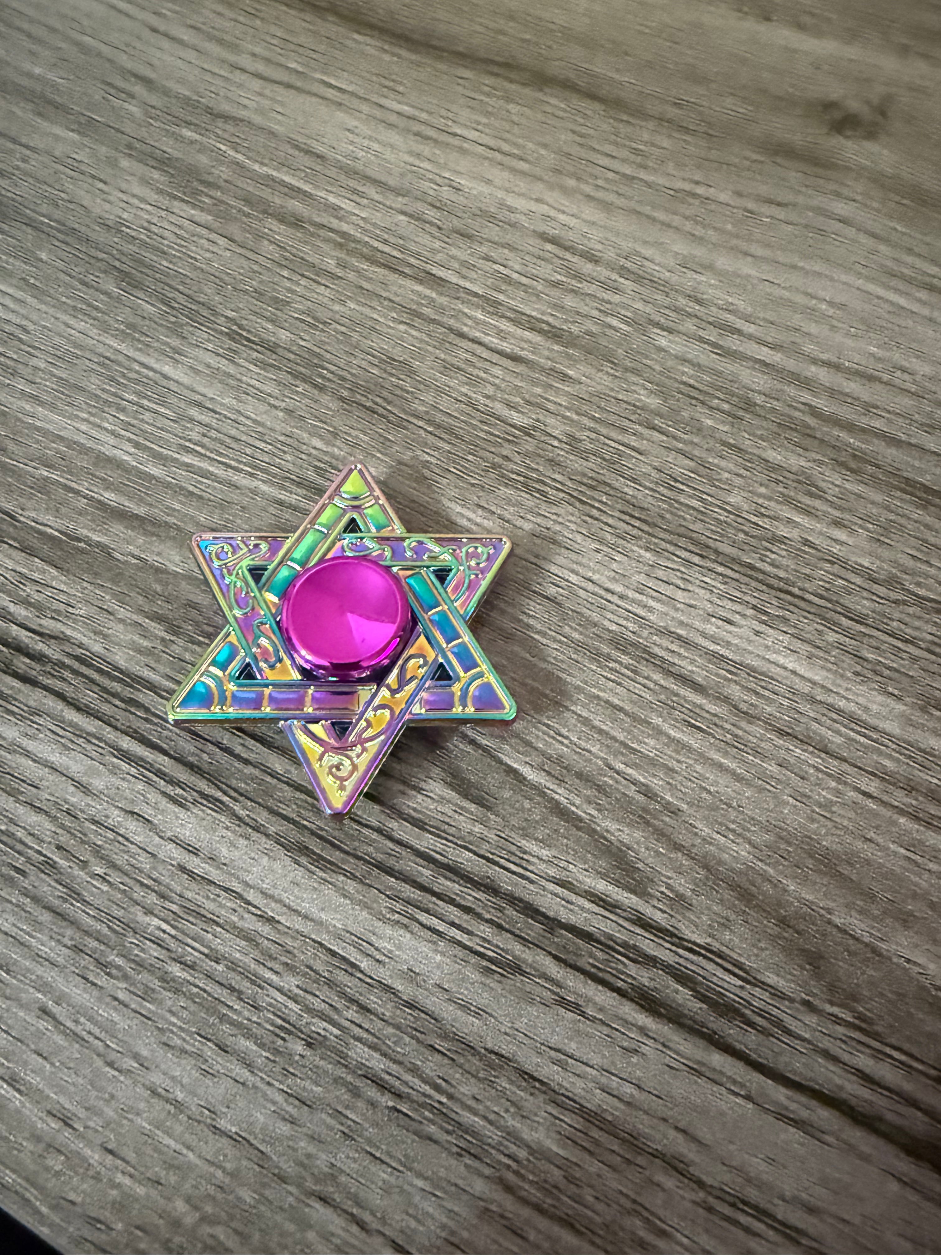Star of David Fade Fidget Spinner | Sensory Fidget Toy