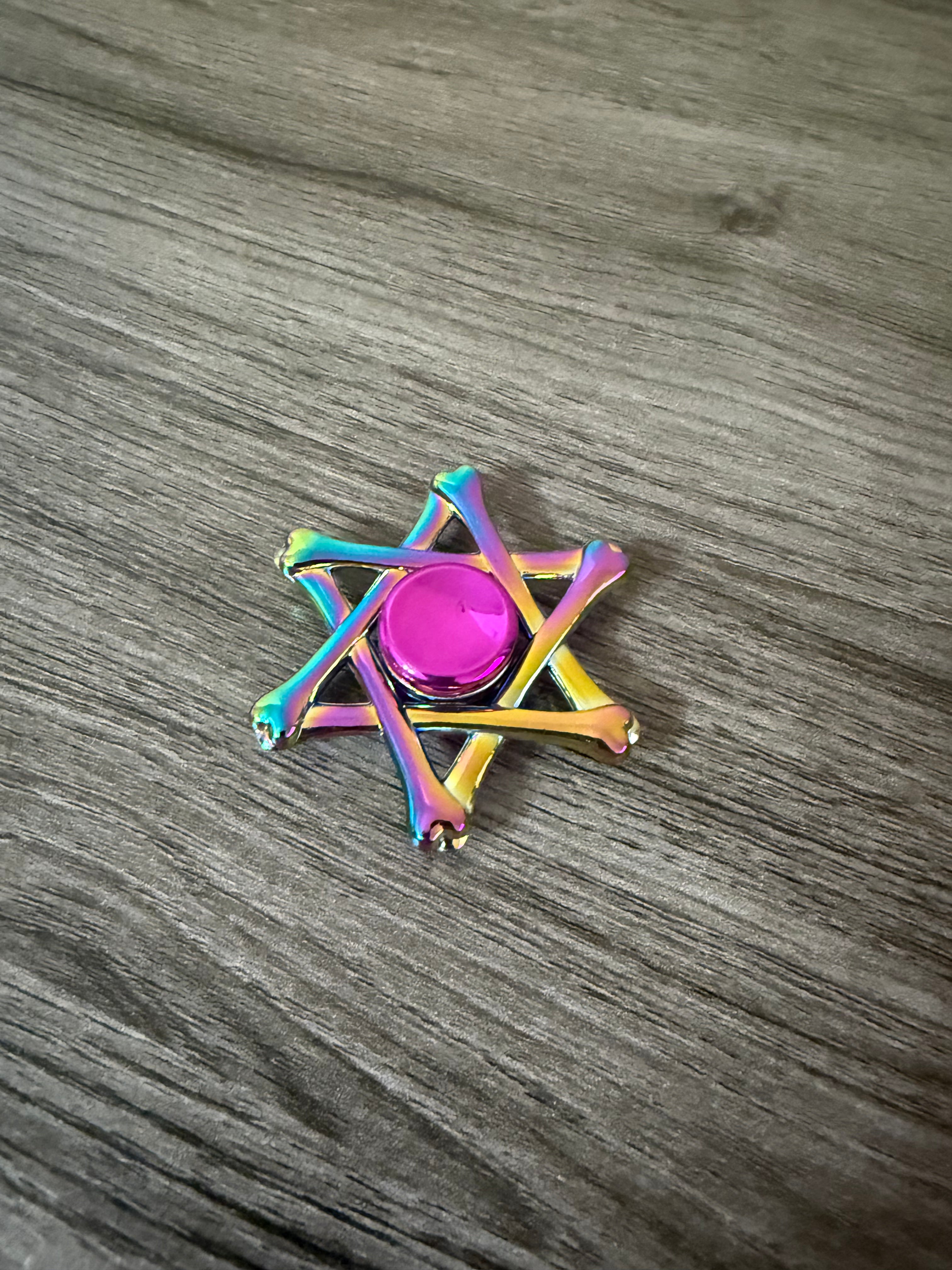 Star of David Bones Fidget Spinner | Sensory Fidget Toy