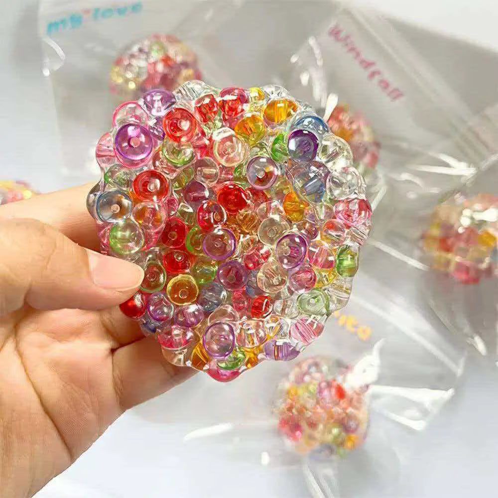Beads Filled Cube Squishy