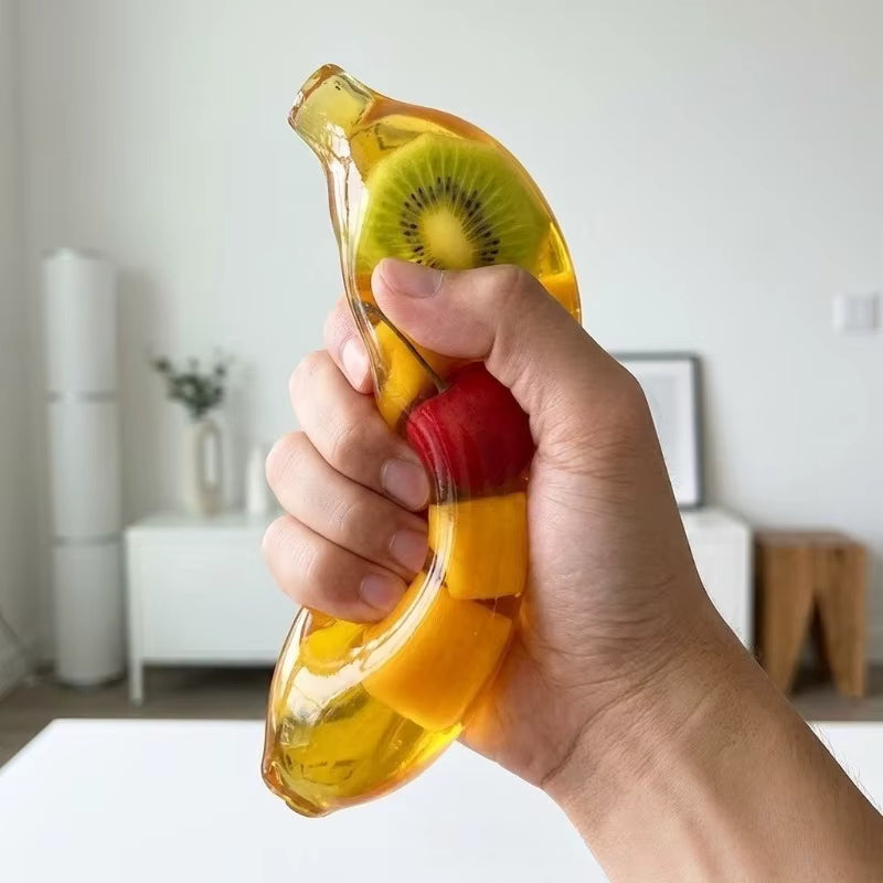 Fruit Banana Jelly Squishy Toy – Slow Rise Sensory Fidget