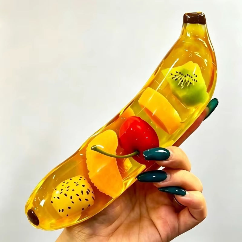 Fruit Banana Jelly Squishy Toy – Slow Rise Sensory Fidget
