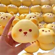 Cartoon Bread Squishy Toy
