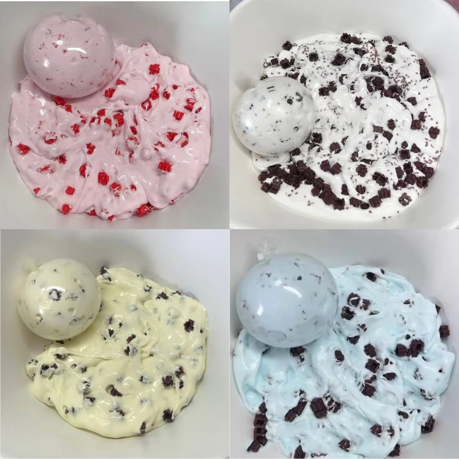 Mint Chocolate Chip Butter Slime Stress Ball