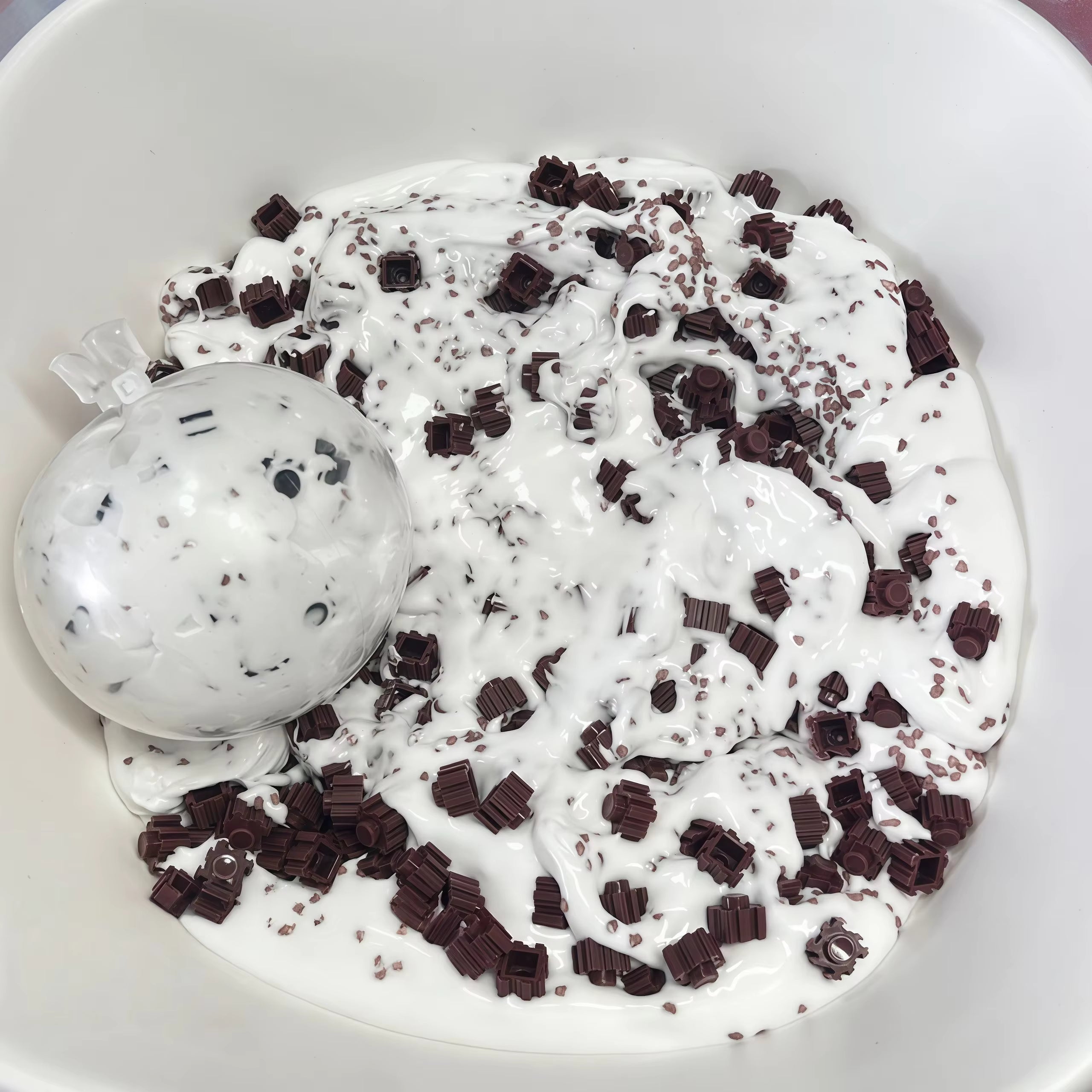 Mint Chocolate Chip Butter Slime Stress Ball