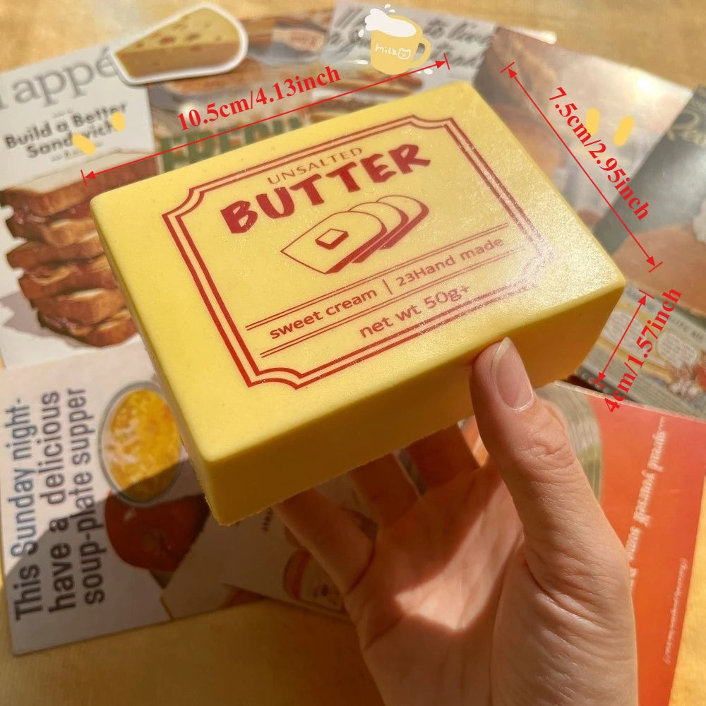 Butter Block Plush Squishy Toy