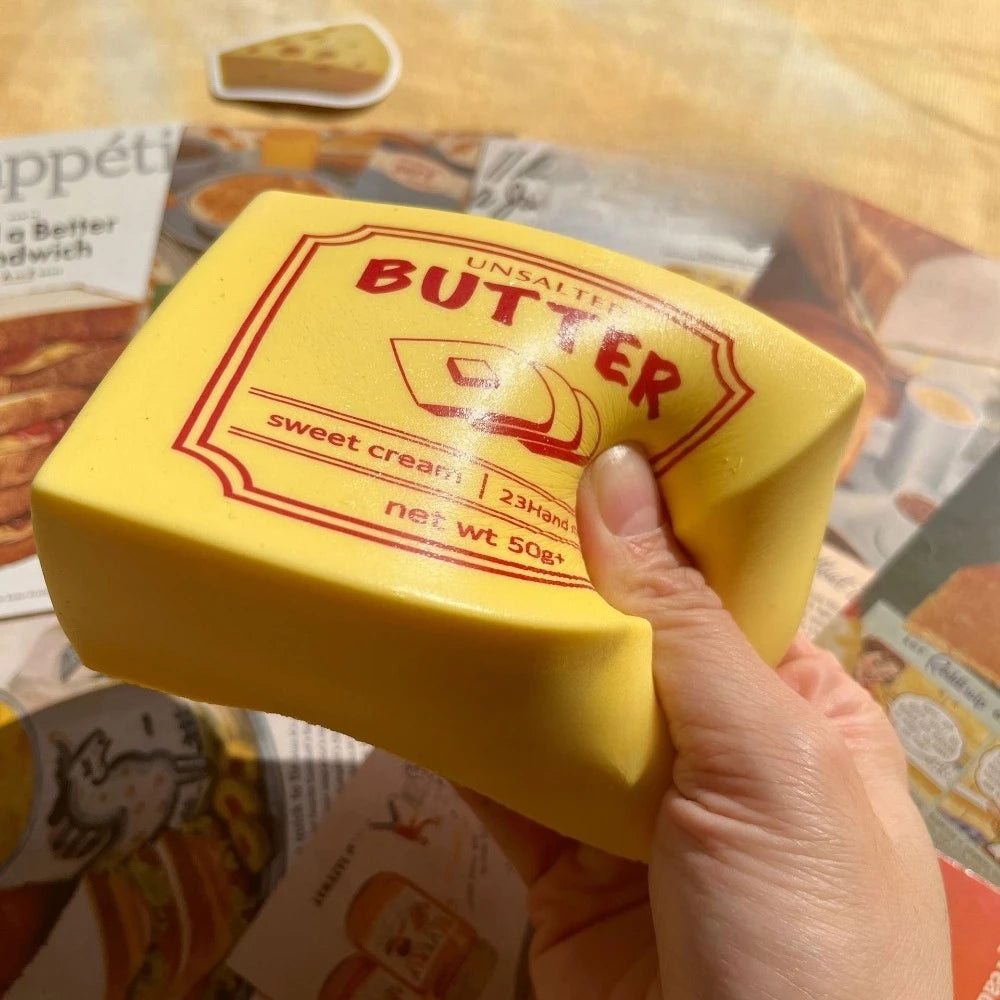 Butter Block Plush Squishy Toy
