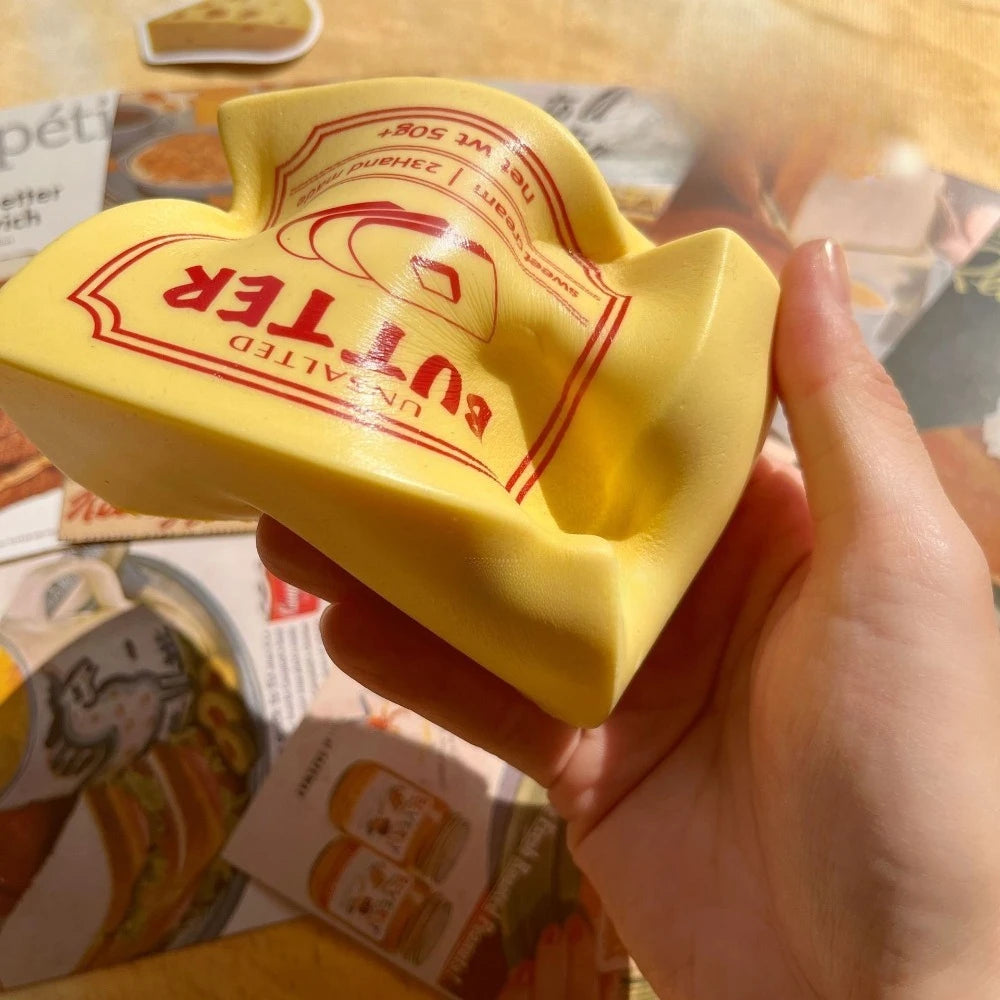 Butter Block Plush Squishy Toy