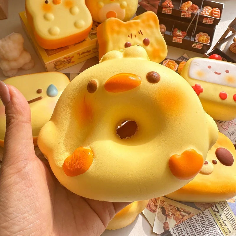 Cartoon Bread Squishy Toy