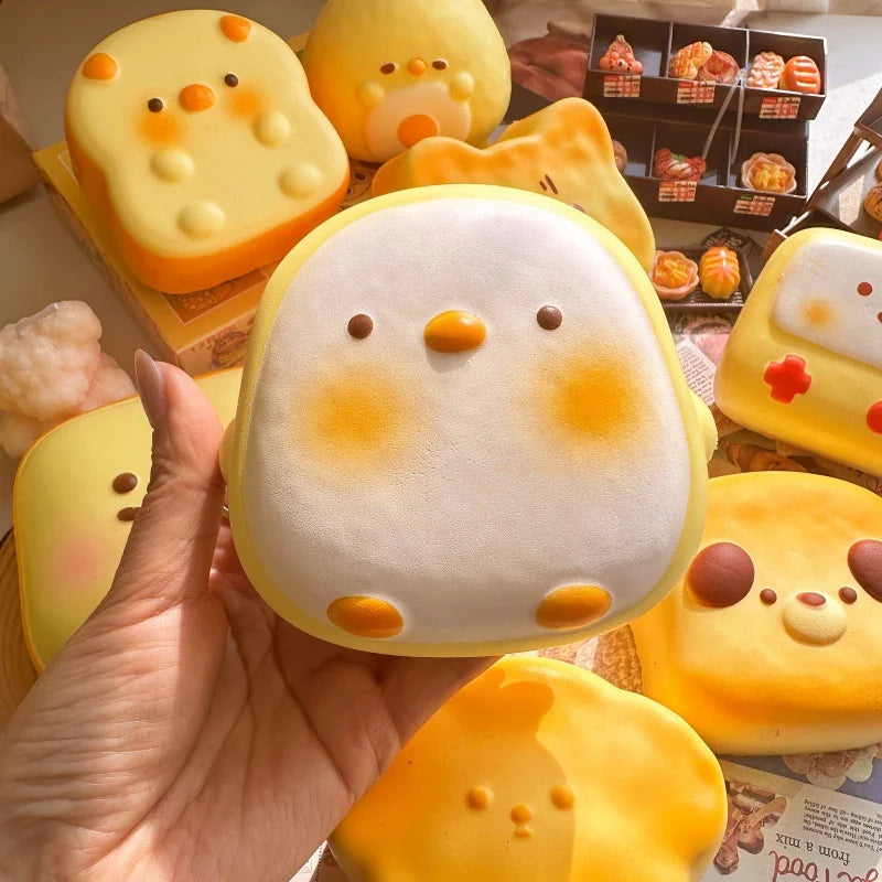 Cartoon Bread Squishy Toy