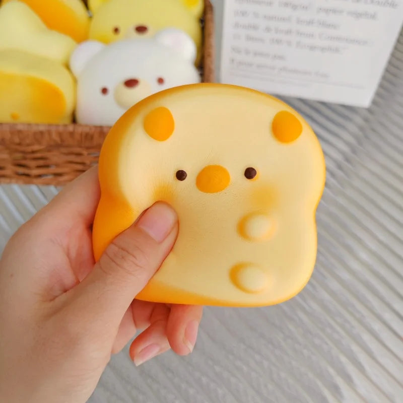 Cartoon Bread Squishy Toy