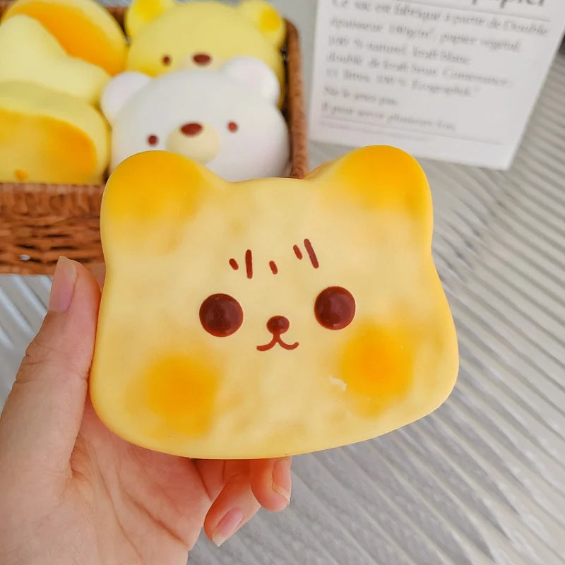 Cartoon Bread Squishy Toy