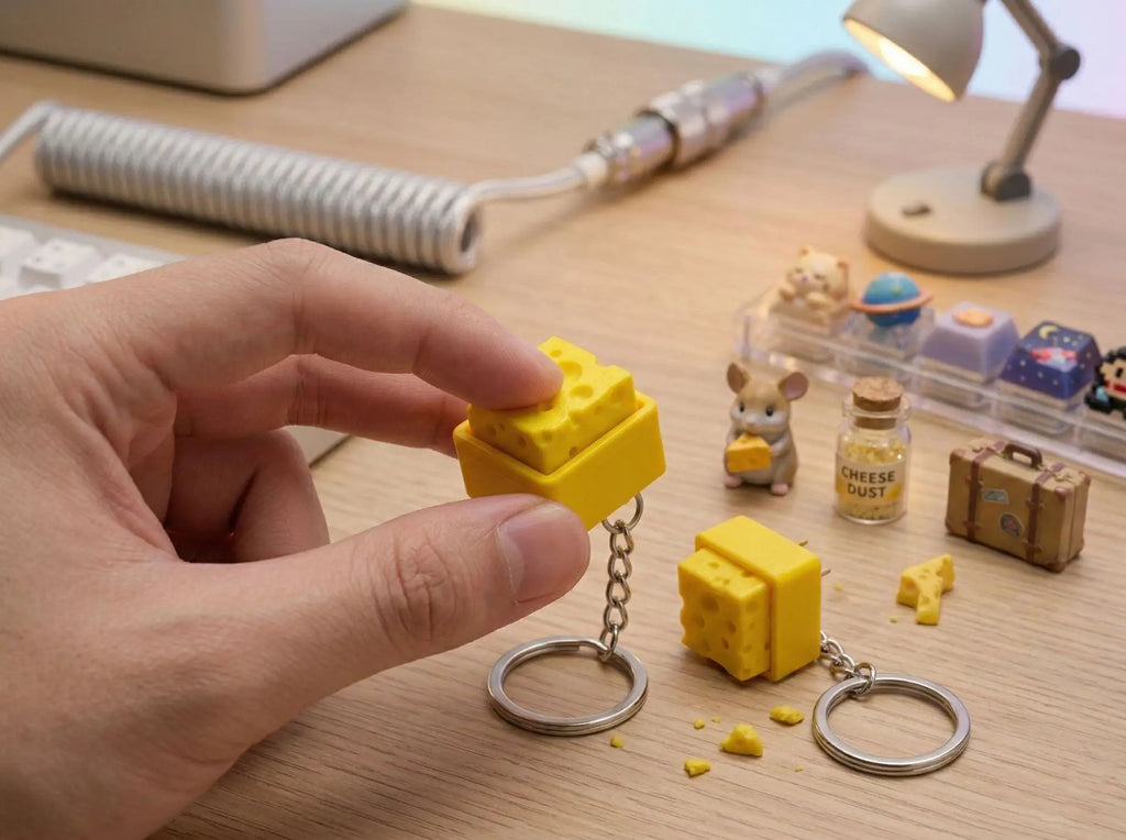Cheese Clicker Keychain