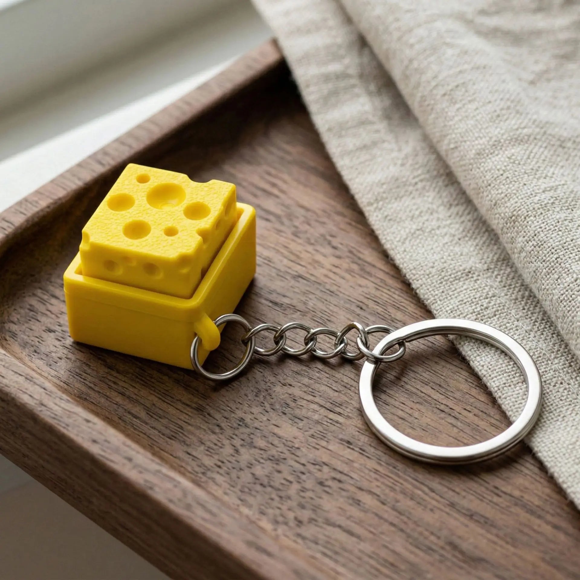 Cheese Clicker Keychain