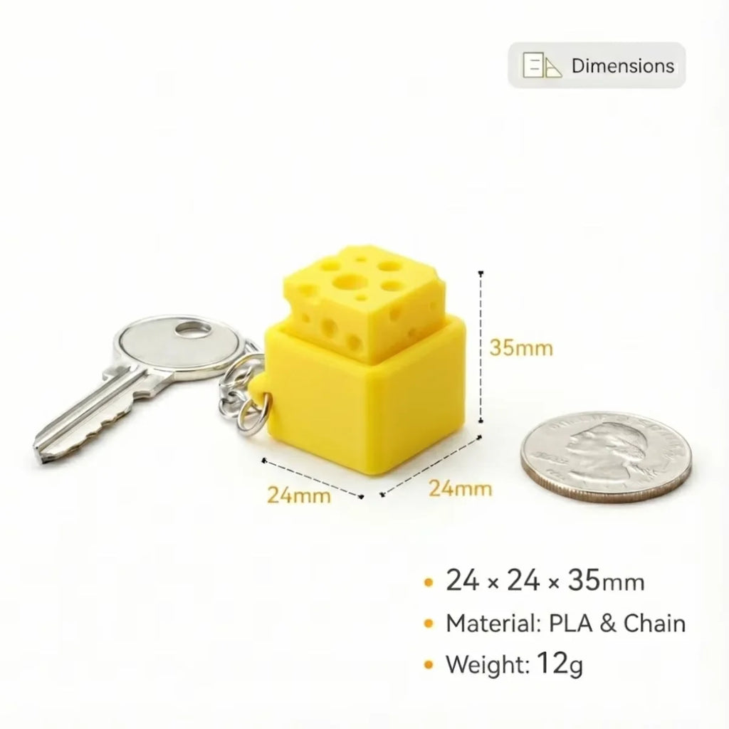 Cheese Clicker Keychain