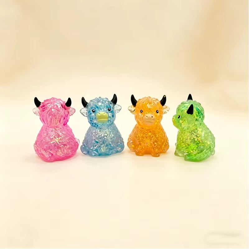 Highland Cow Maltose Squishy Toy