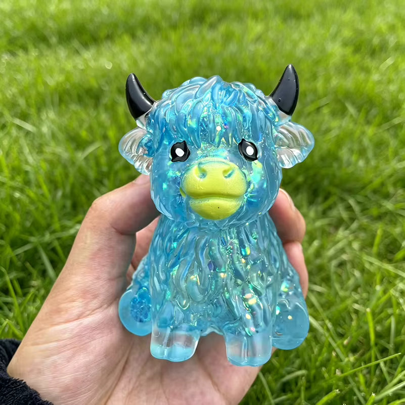 Highland Cow Maltose Squishy Toy