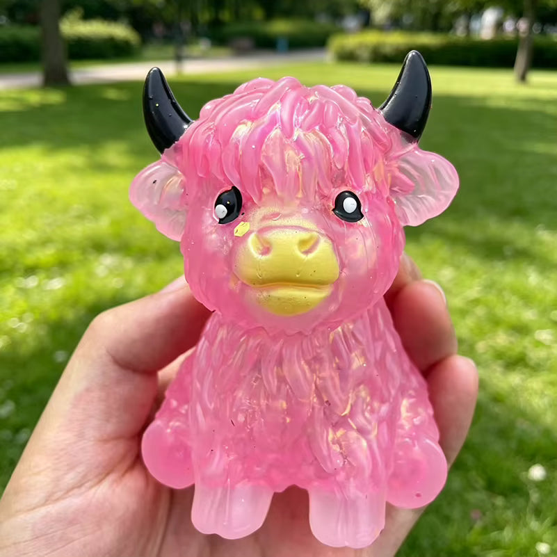 Highland Cow Maltose Squishy Toy