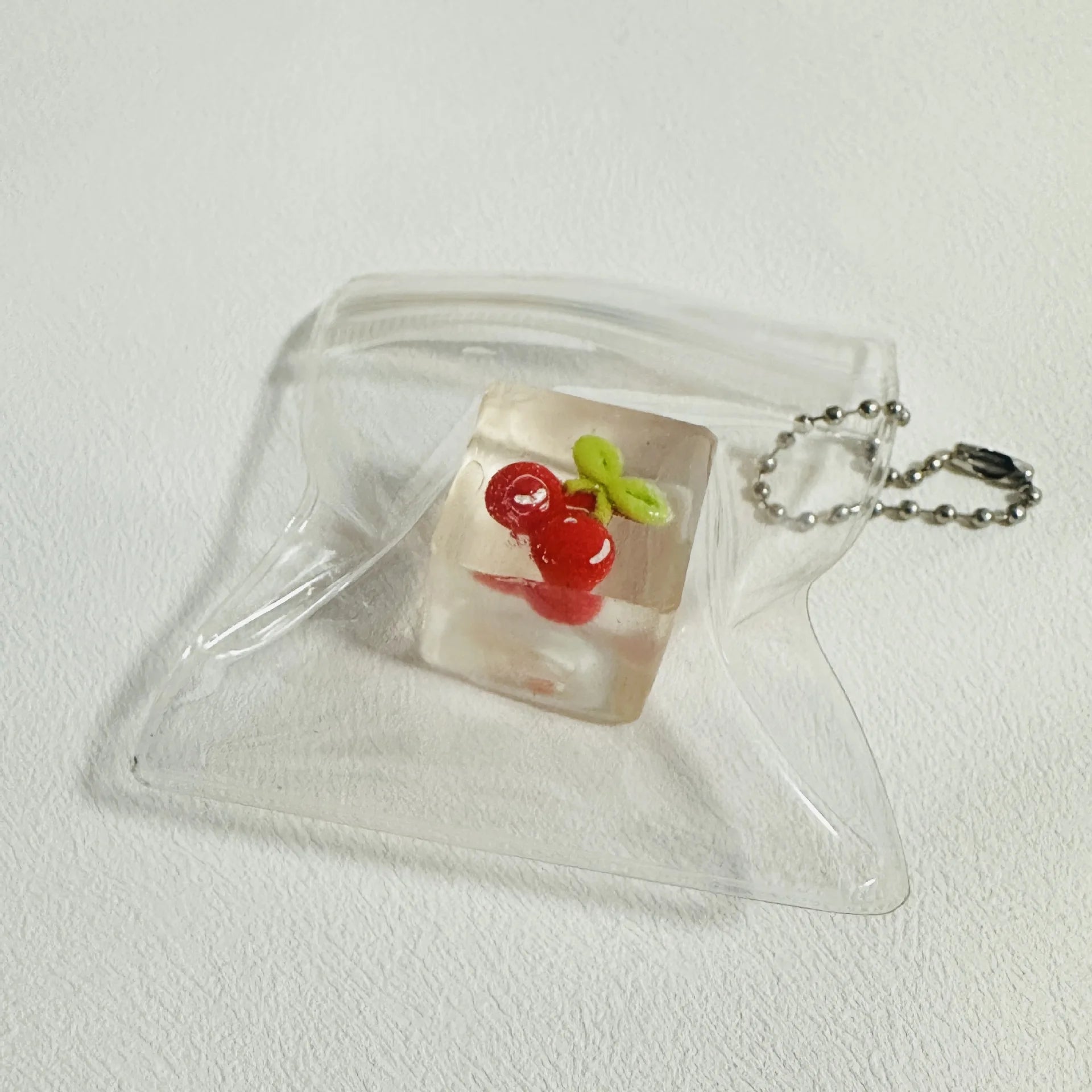 Transparent Fruit Squishy Cube
