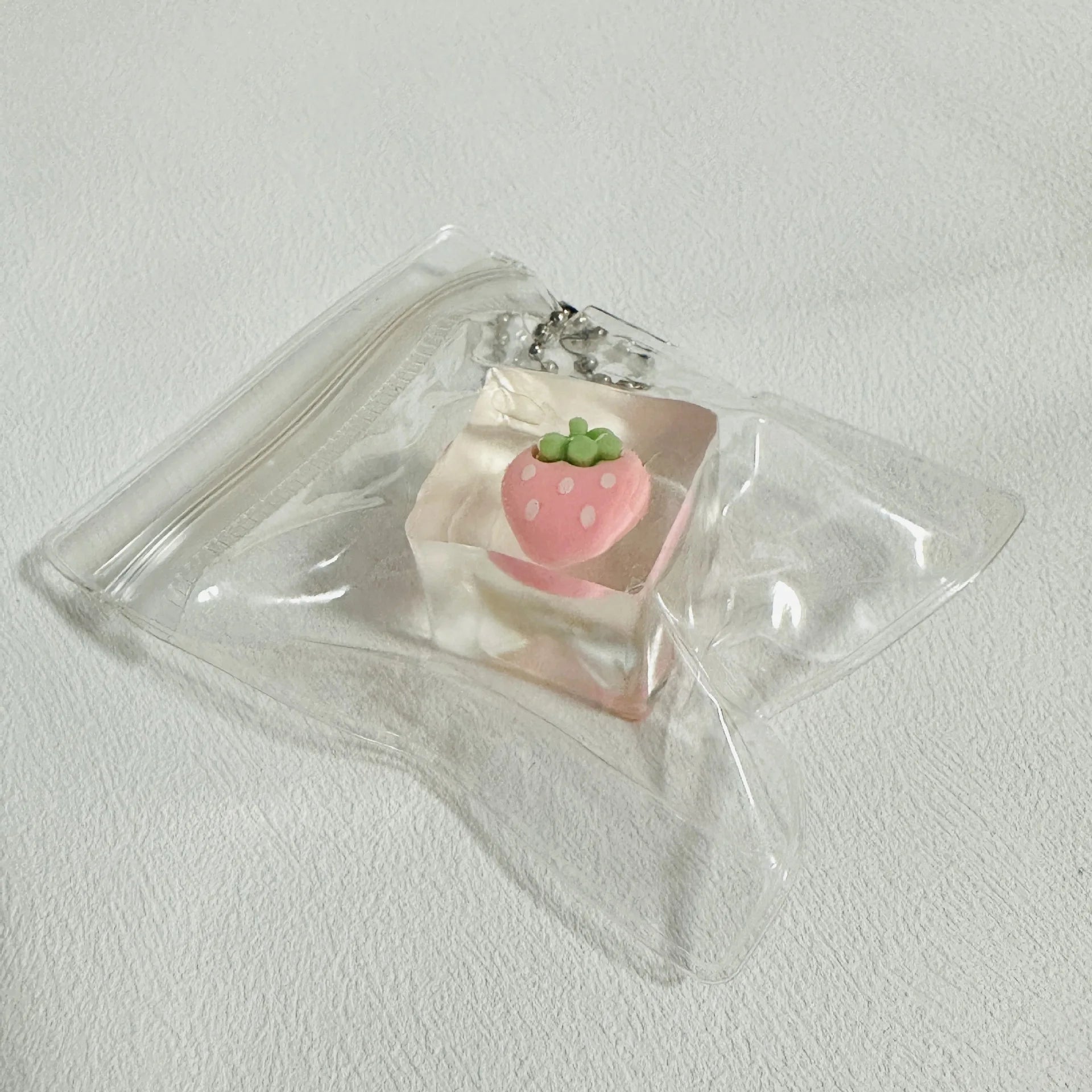 Transparent Fruit Squishy Cube