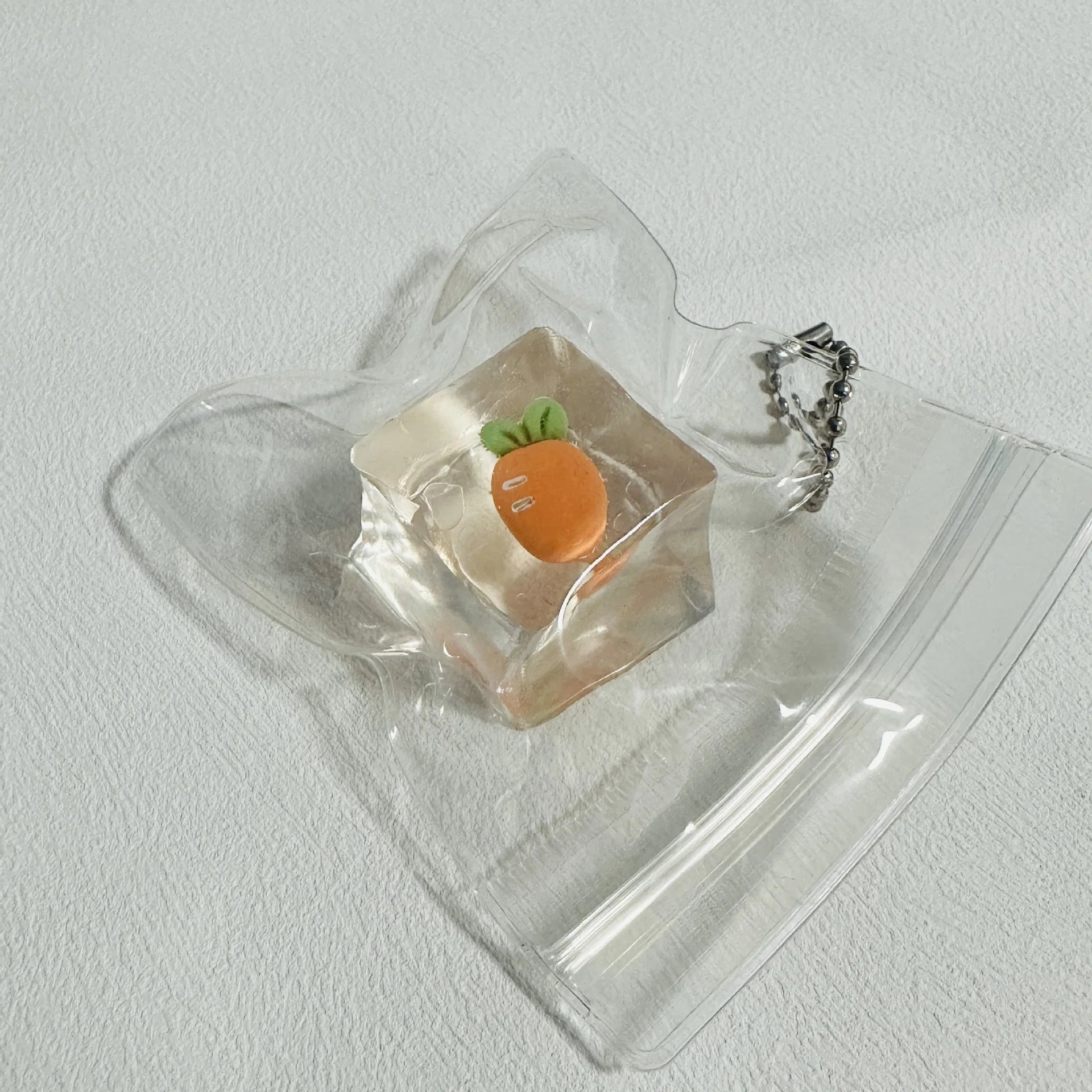 Transparent Fruit Squishy Cube