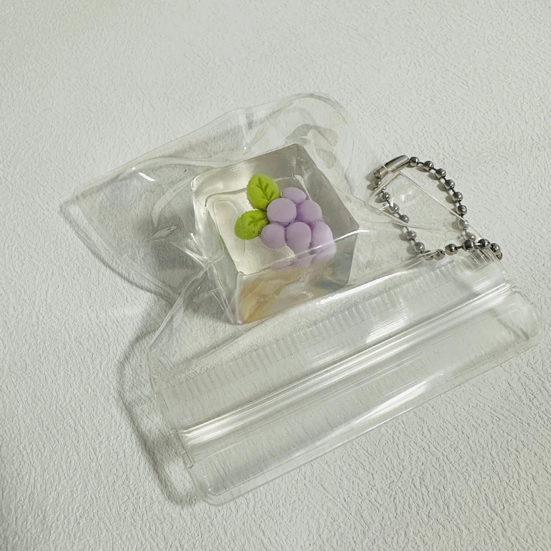 Transparent Fruit Squishy Cube