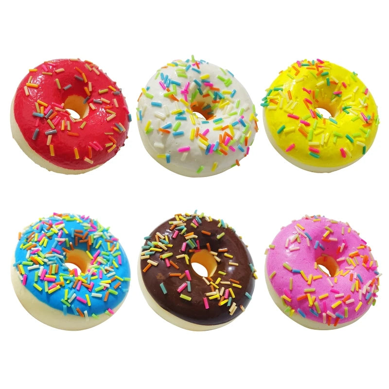 Sprinkly Donut Squishy Toy