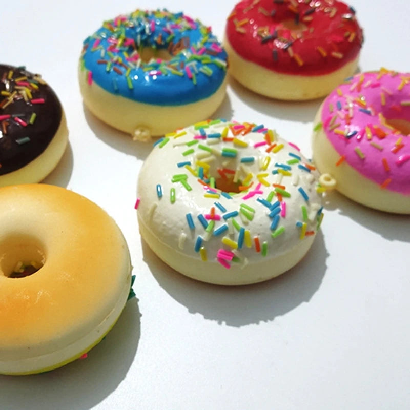 Sprinkly Donut Squishy Toy