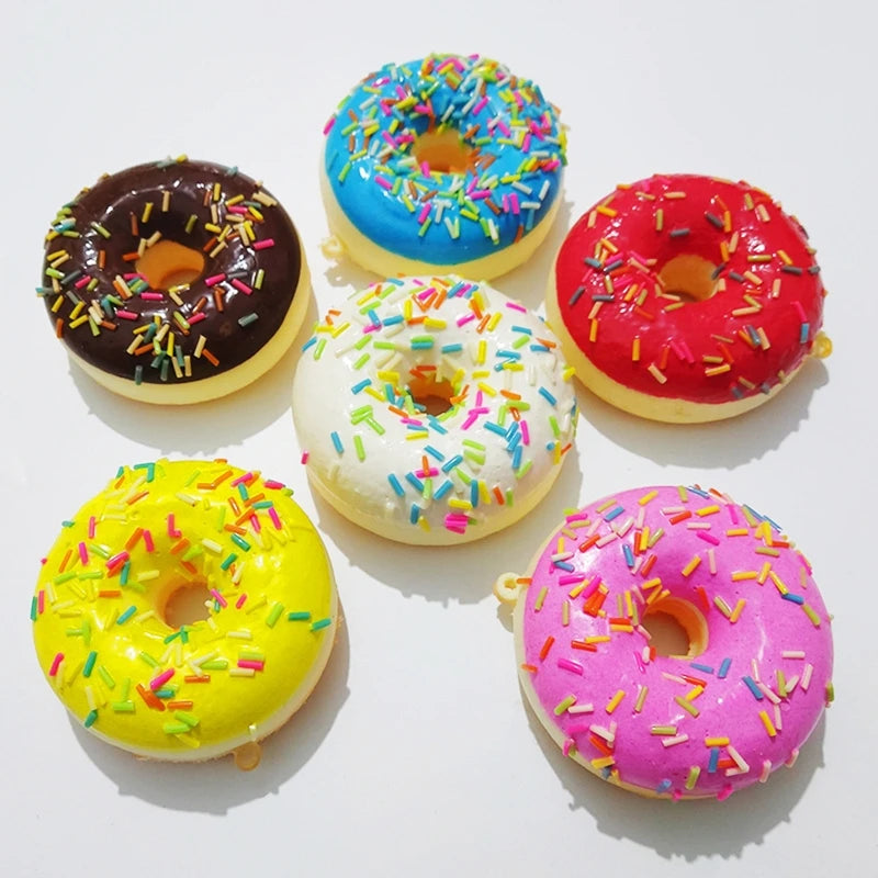Sprinkly Donut Squishy Toy