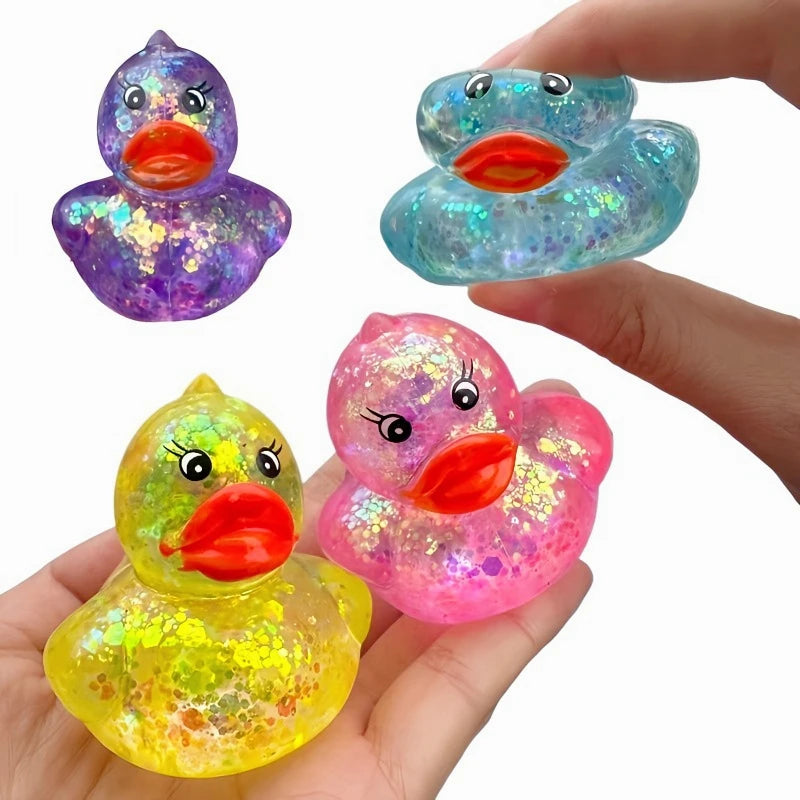 Glitter Duck Squishy Toy