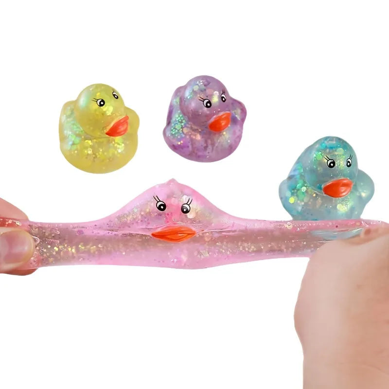 Glitter Duck Squishy Toy