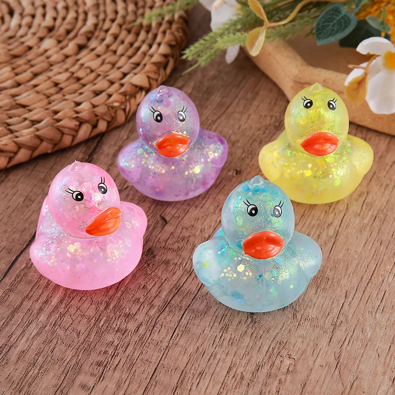 Glitter Duck Squishy Toy