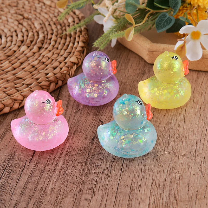 Glitter Duck Squishy Toy