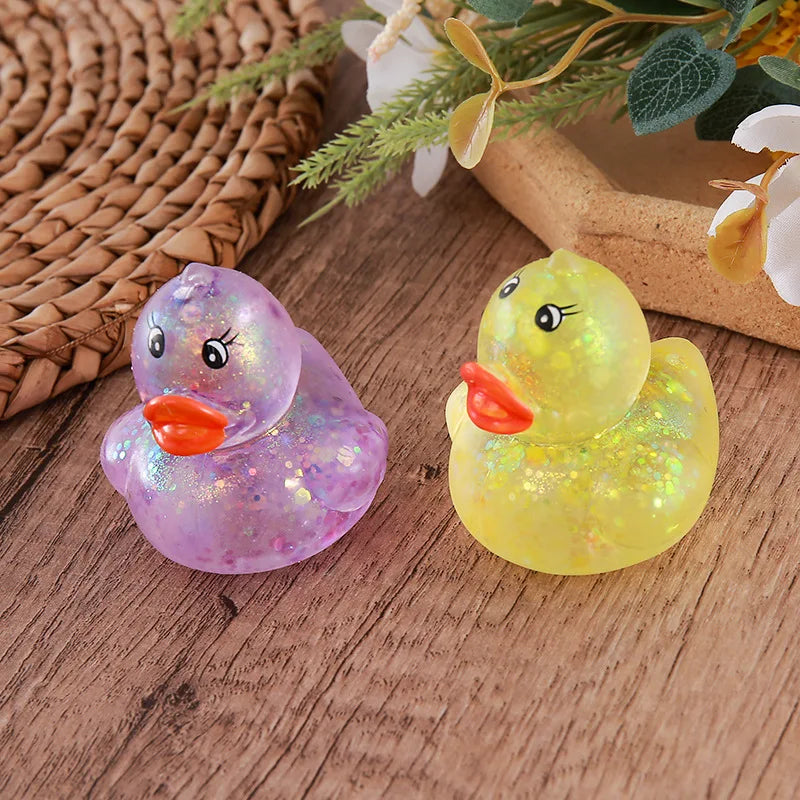 Glitter Duck Squishy Toy