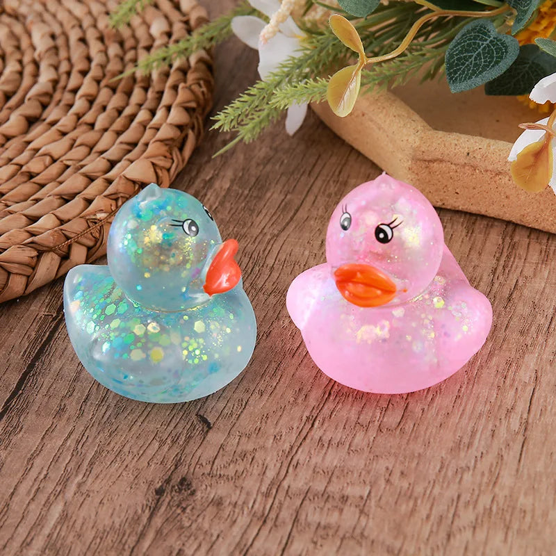 Glitter Duck Squishy Toy