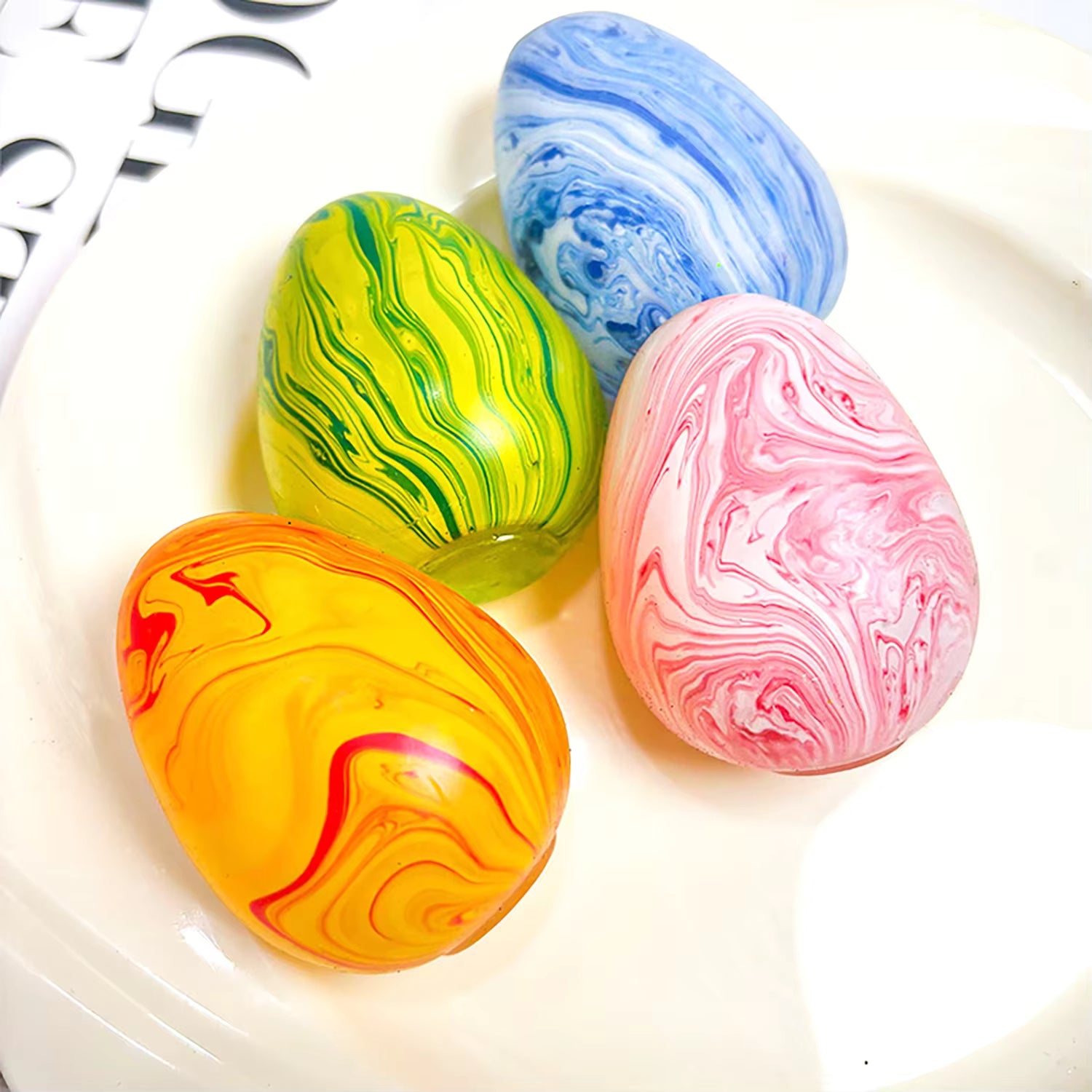 Marble Pattern Egg Squishy
