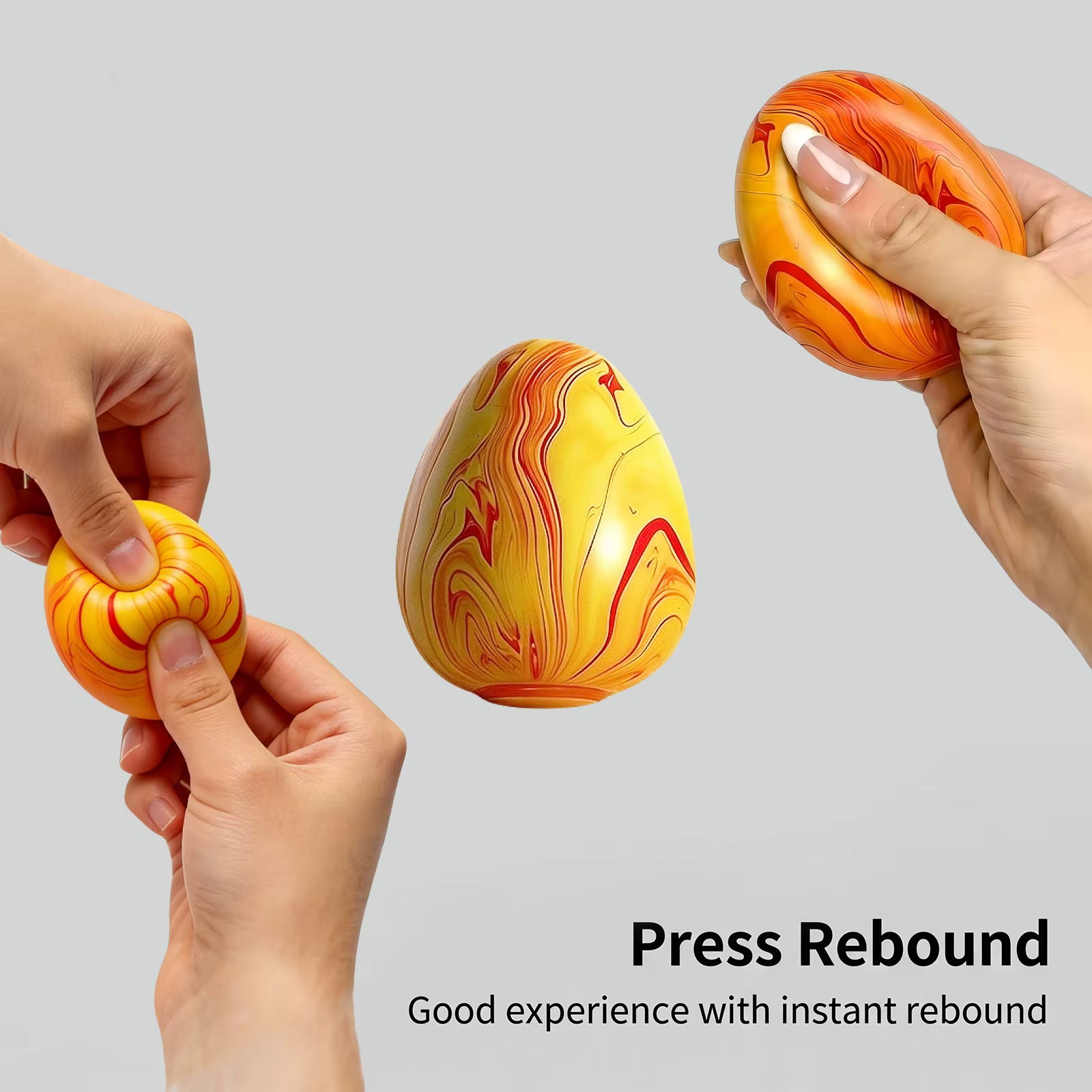 Marble Pattern Egg Squishy
