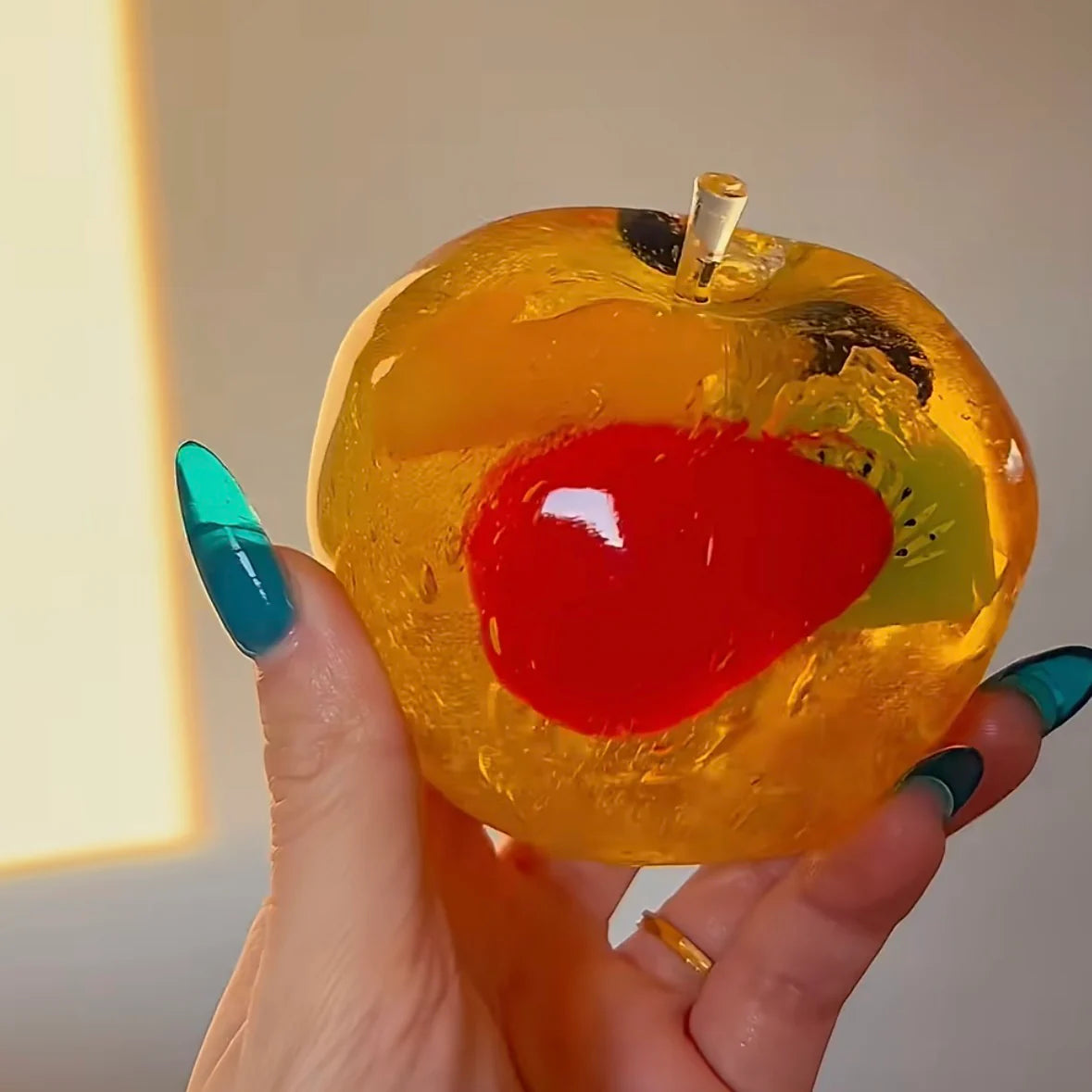 Fruit Filled Vaseline Apple Squishy