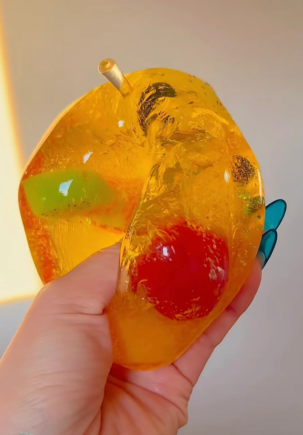 Fruit Filled Vaseline Apple Squishy