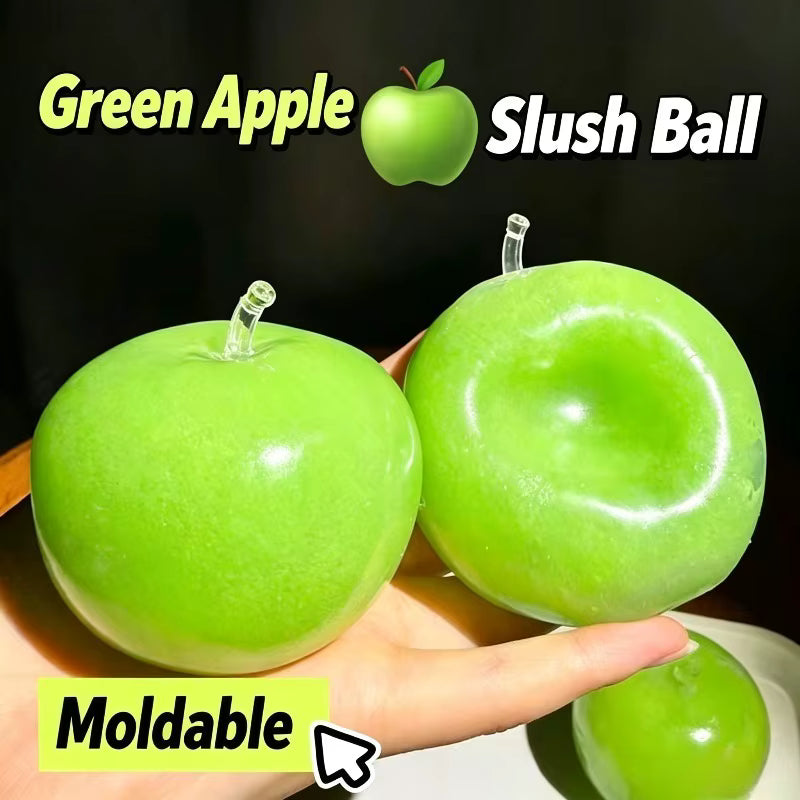 Slushy Filled Green Apple Squishy