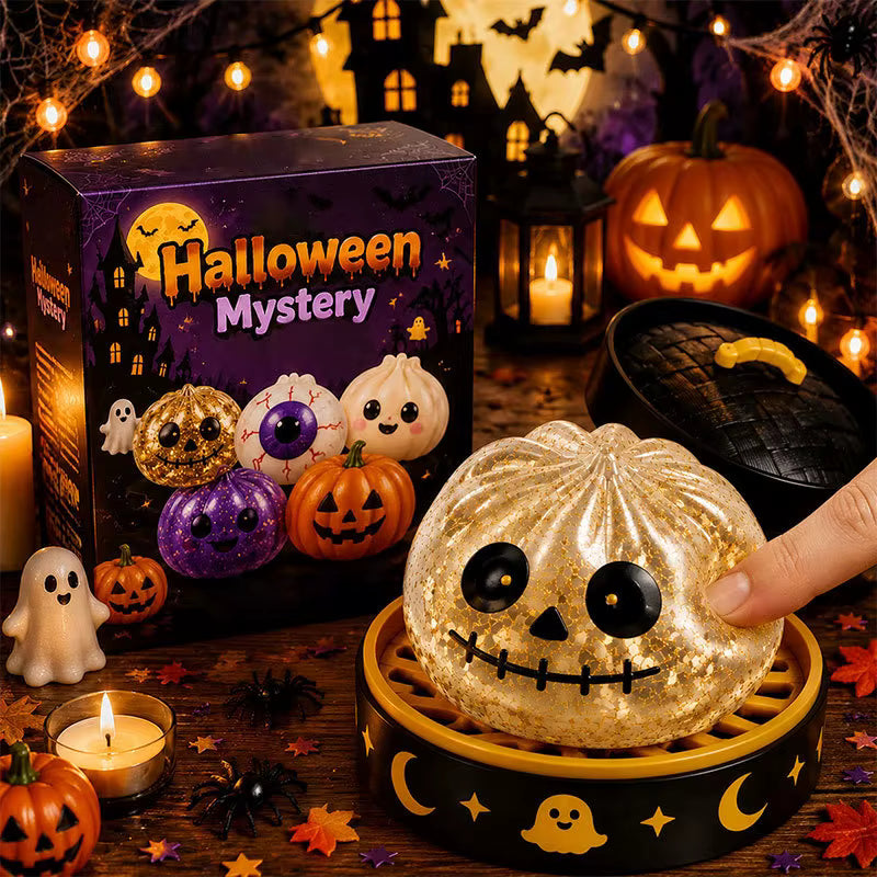Halloween Mystery Squishy  – Slow Rise Stress Toy | Eye, Skeleton, Pumpkin, Ghost & Vampire