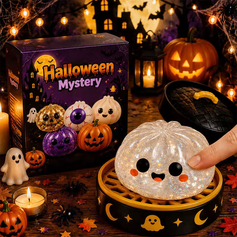 Halloween Mystery Squishy  – Slow Rise Stress Toy | Eye, Skeleton, Pumpkin, Ghost & Vampire