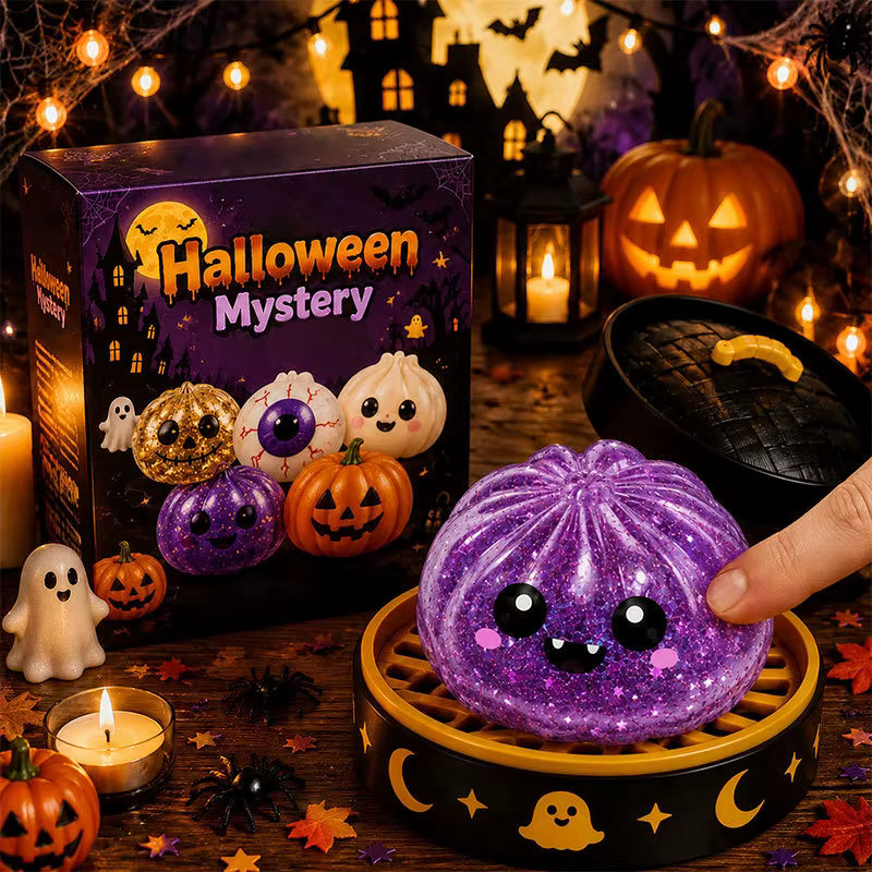 Halloween Mystery Squishy  – Slow Rise Stress Toy | Eye, Skeleton, Pumpkin, Ghost & Vampire