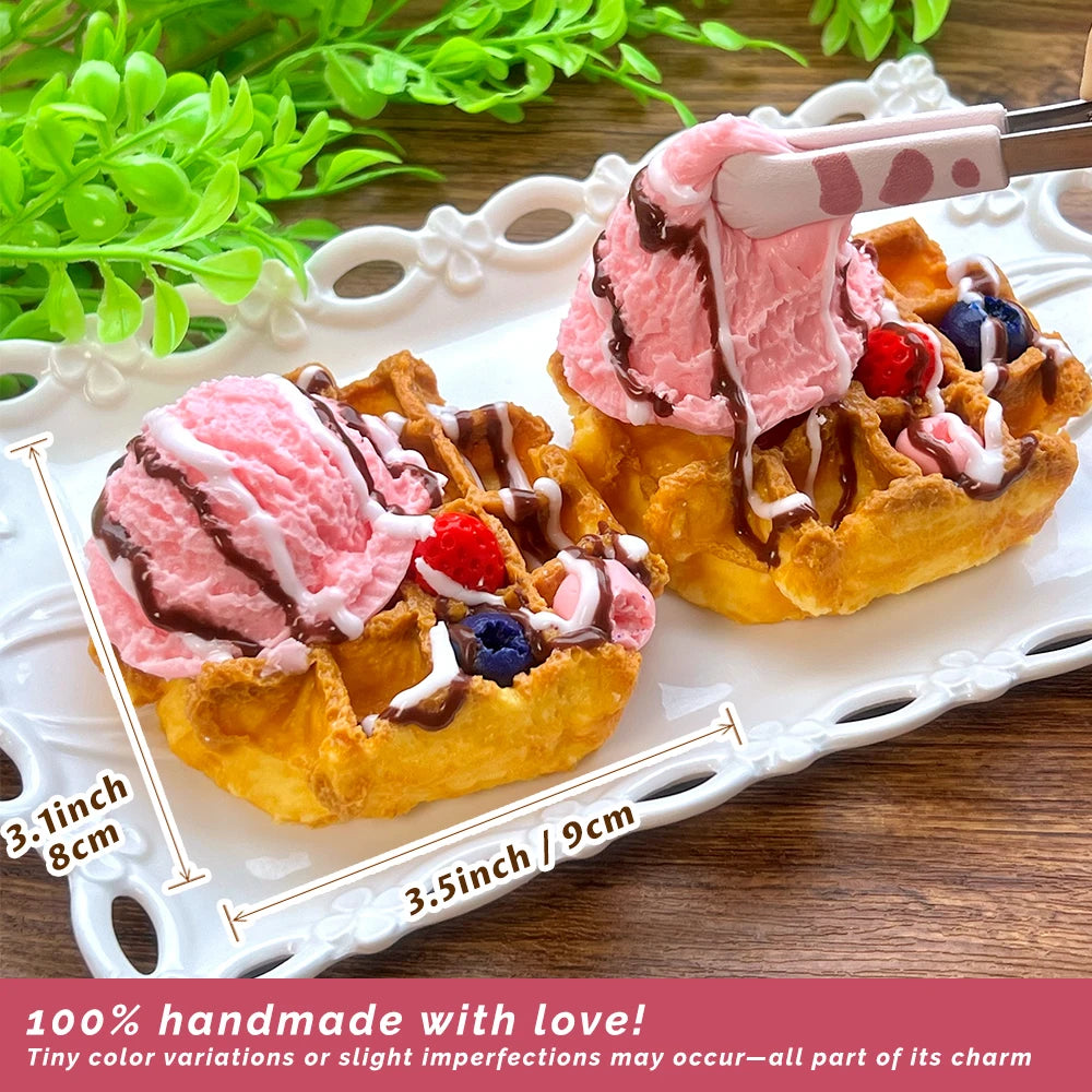 Ice Cream Waffle Squishy Toy
