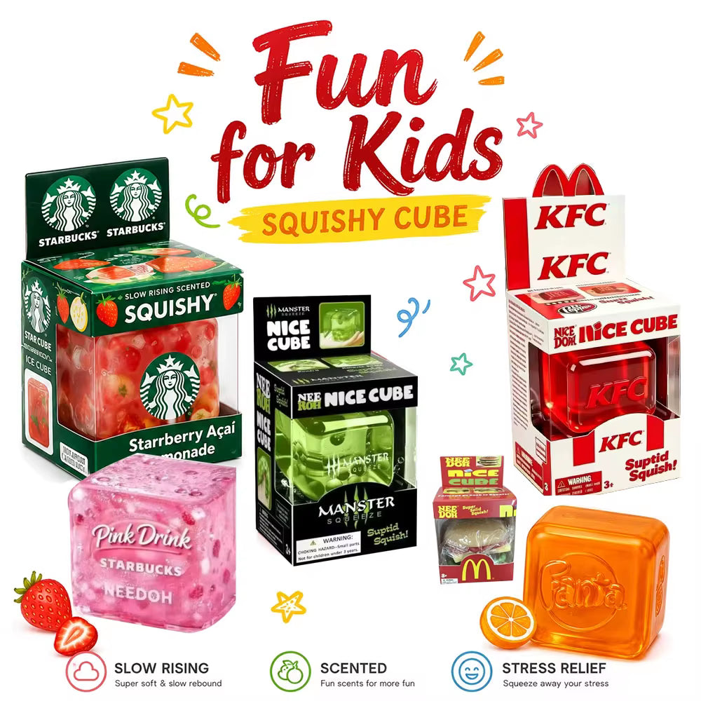 Fast Food Inspired Cube Squishy