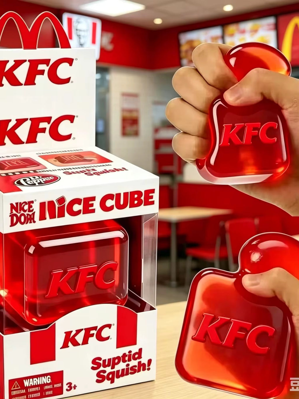 Fast Food Inspired Cube Squishy