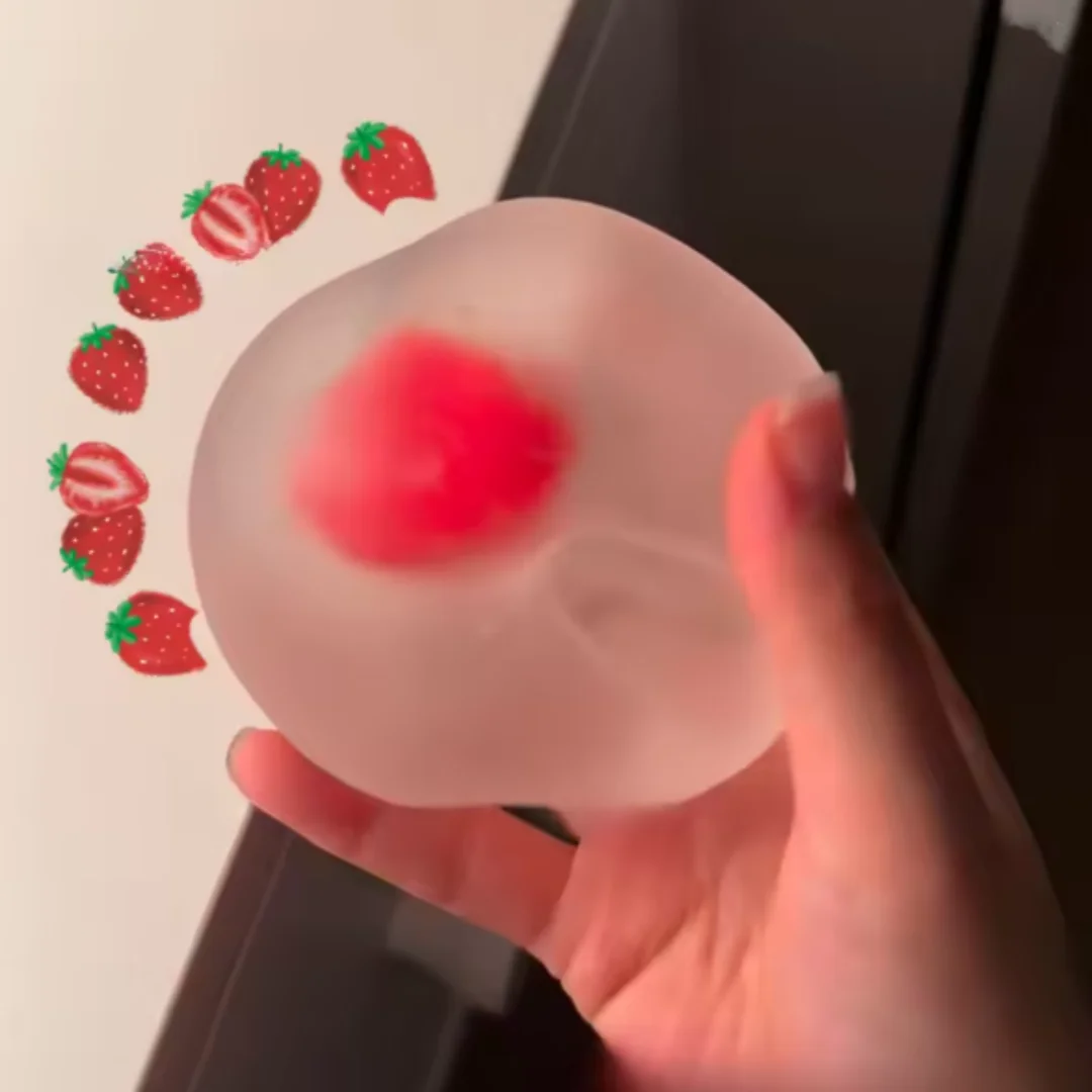 Strawberry Mochi Squishy Toy