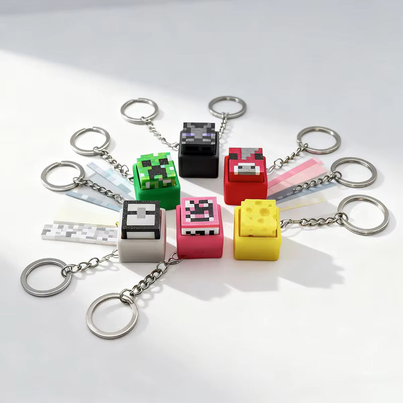 3D Printed Minecraft Keychain Clicker