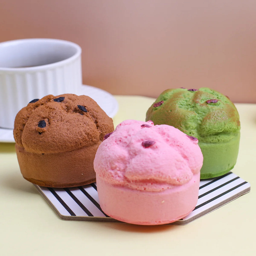 4 Pc Muffin Squishy Toys